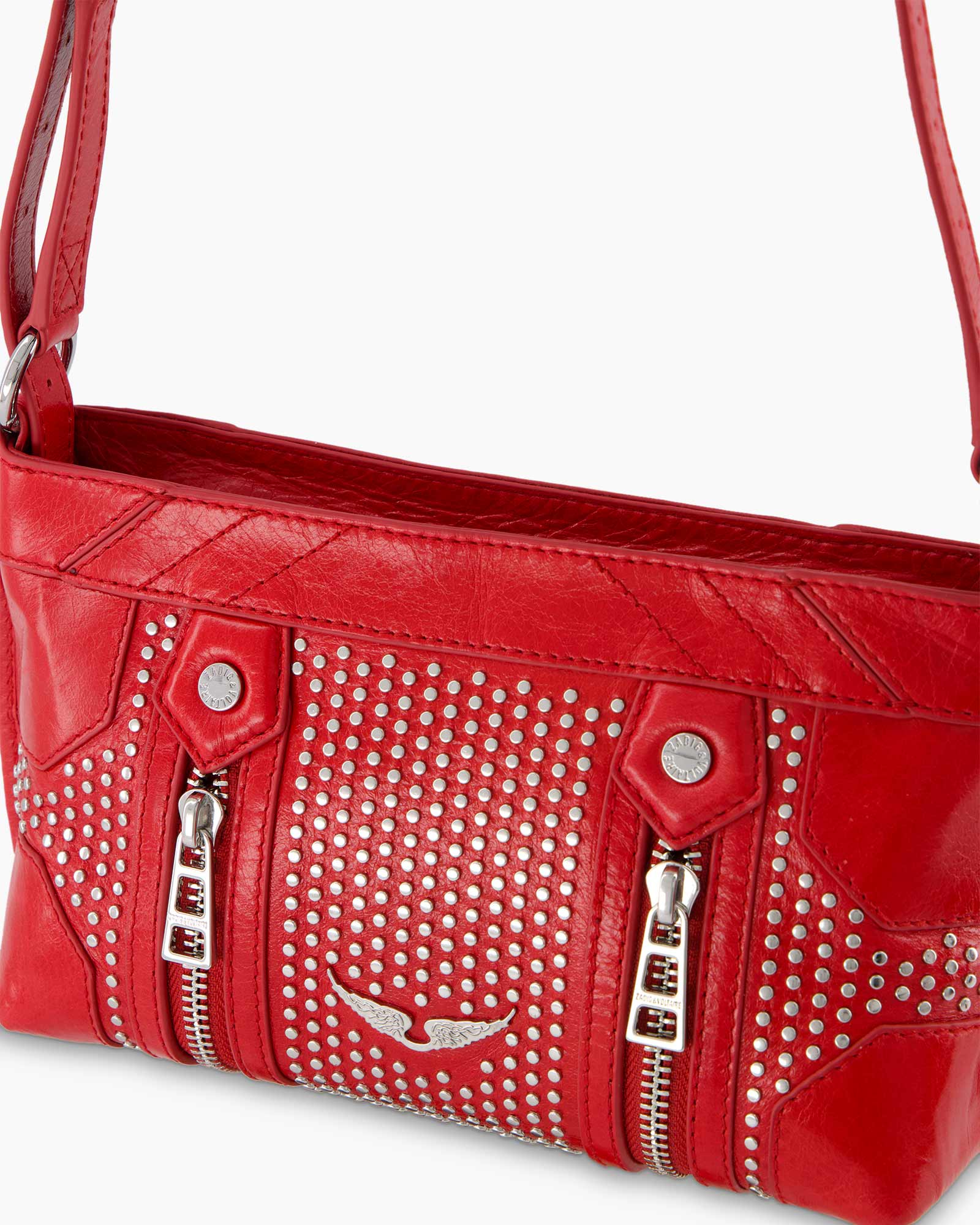 Crossbody Tas Sunny Mood Overstudded Rood