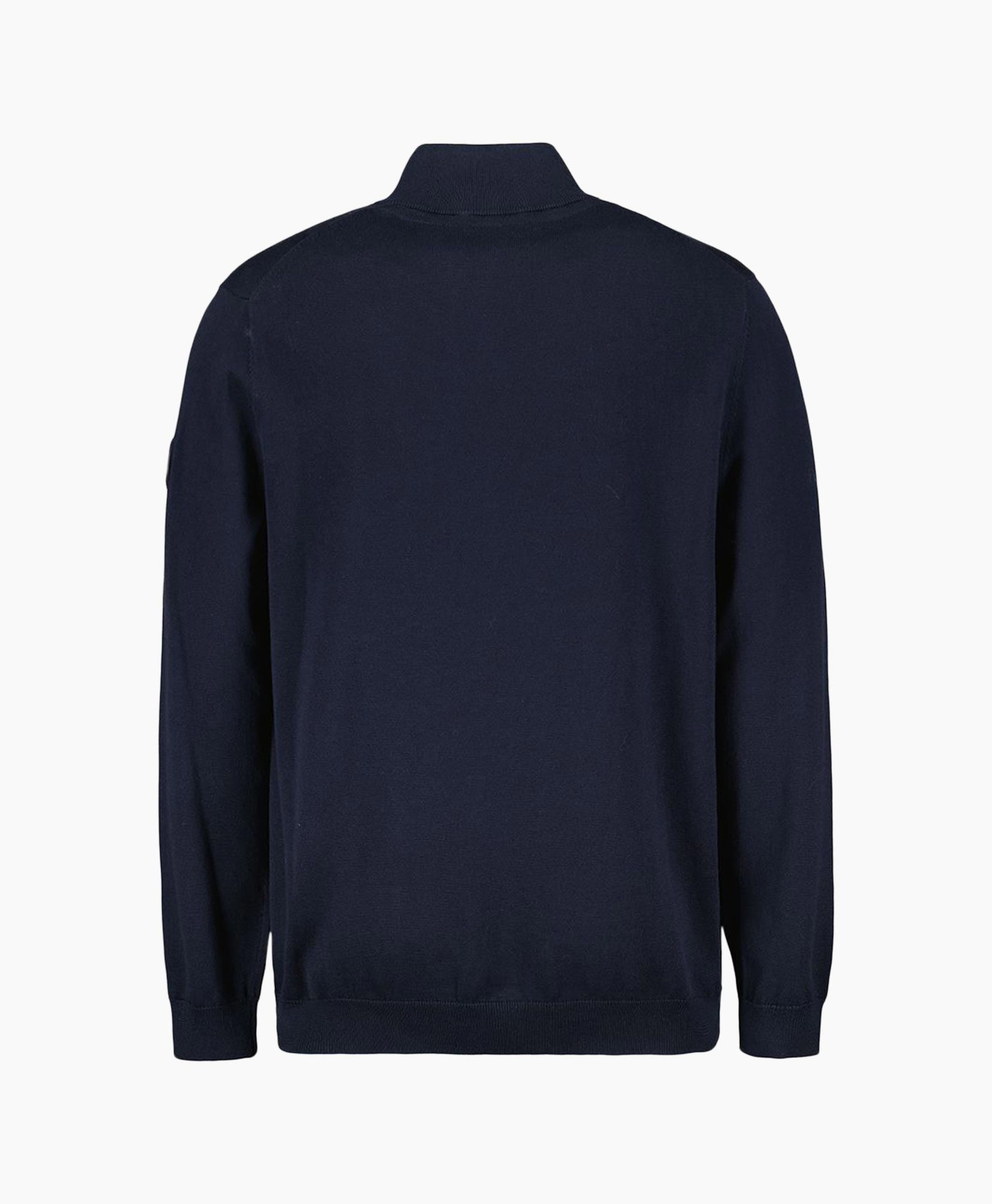 Pullover Knitwear Quarter Zip Donker Blauw