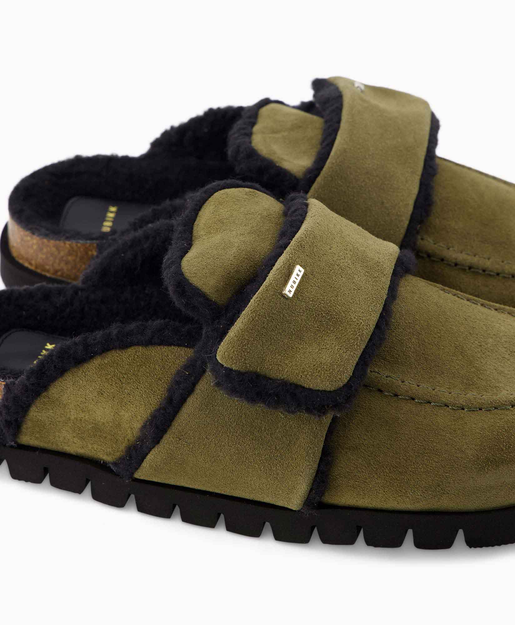 Loafer Teddy Fur Donker Groen