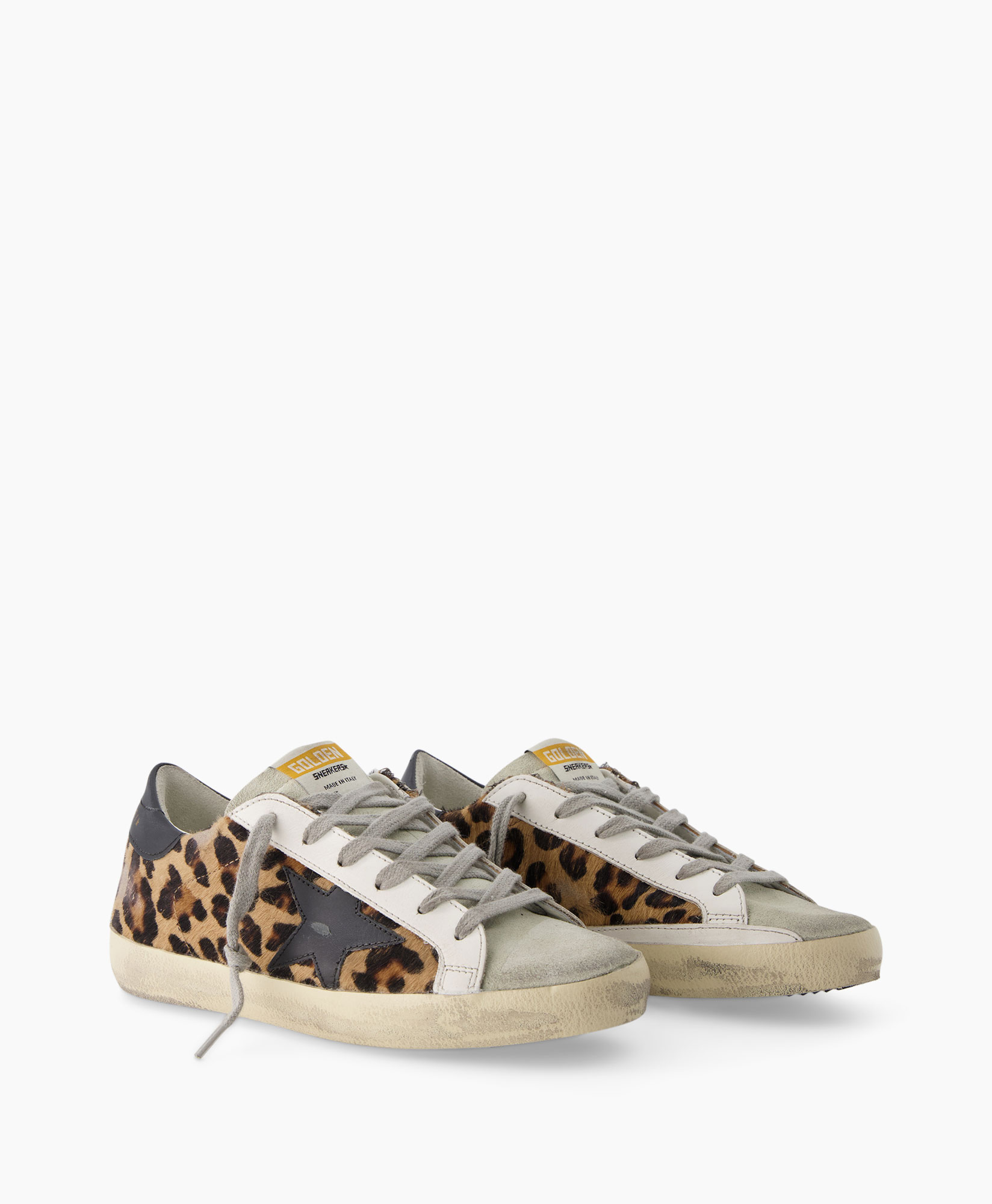 golden goose leopard superstar sneakers