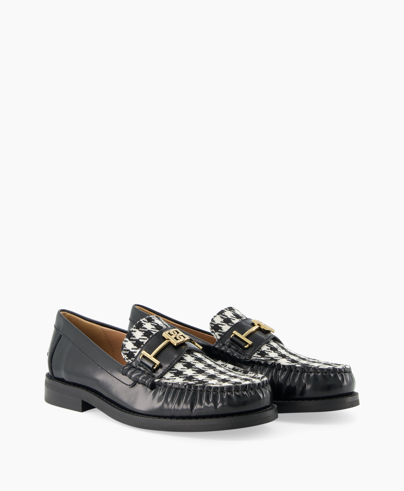 Loafer Mix Materials Zwart