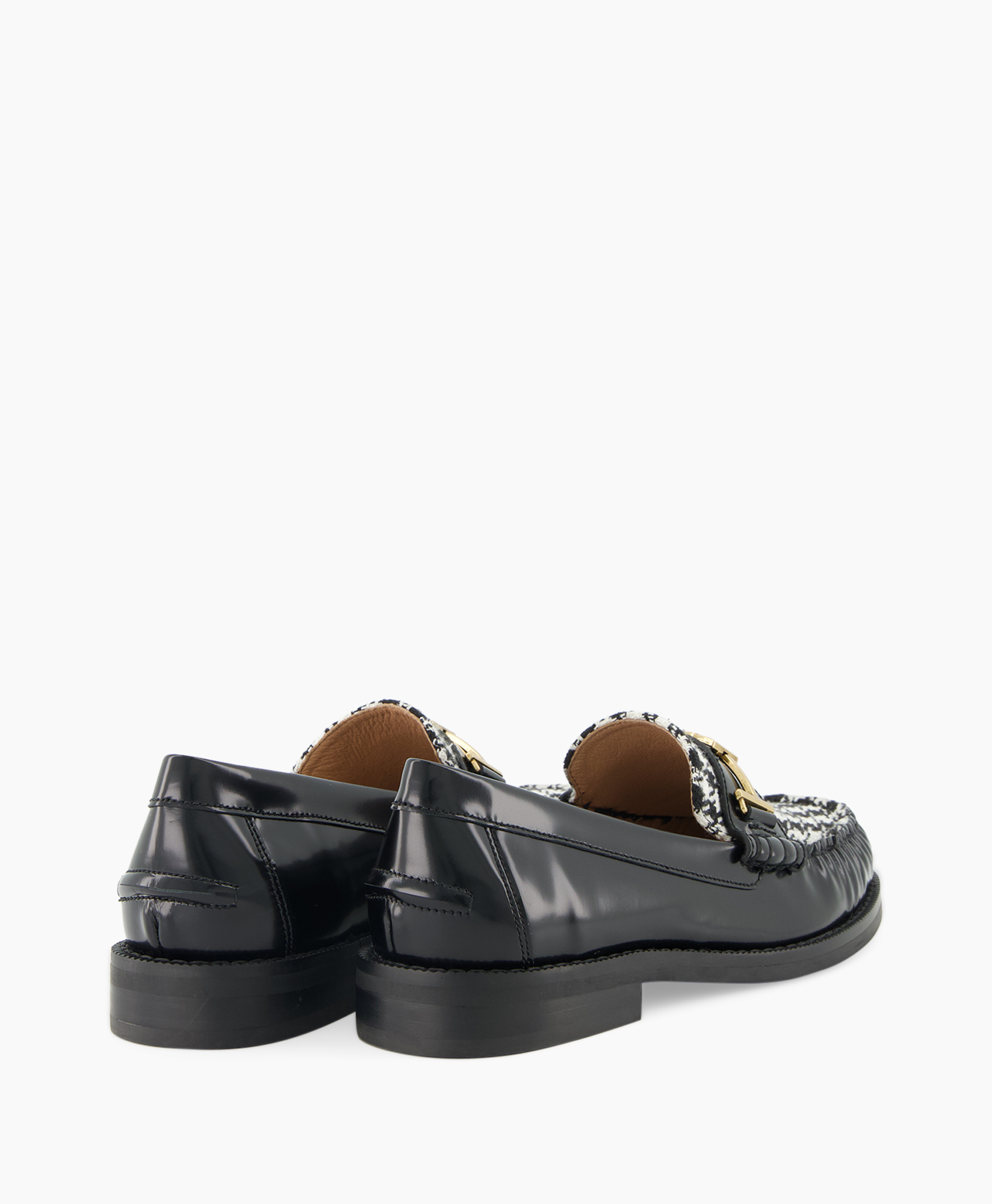 Loafer Mix Materials Zwart