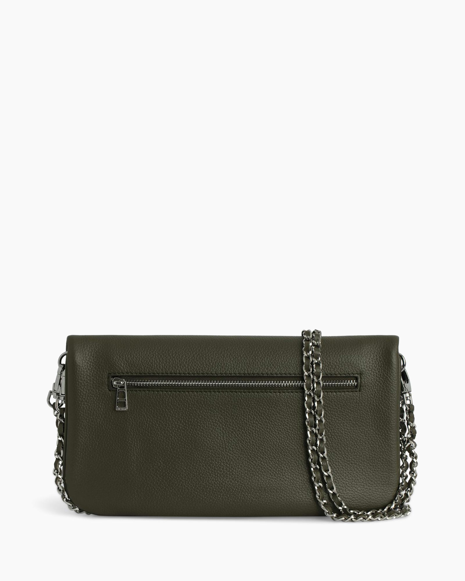 Crossbody Tas Rock Grained Leather Groen