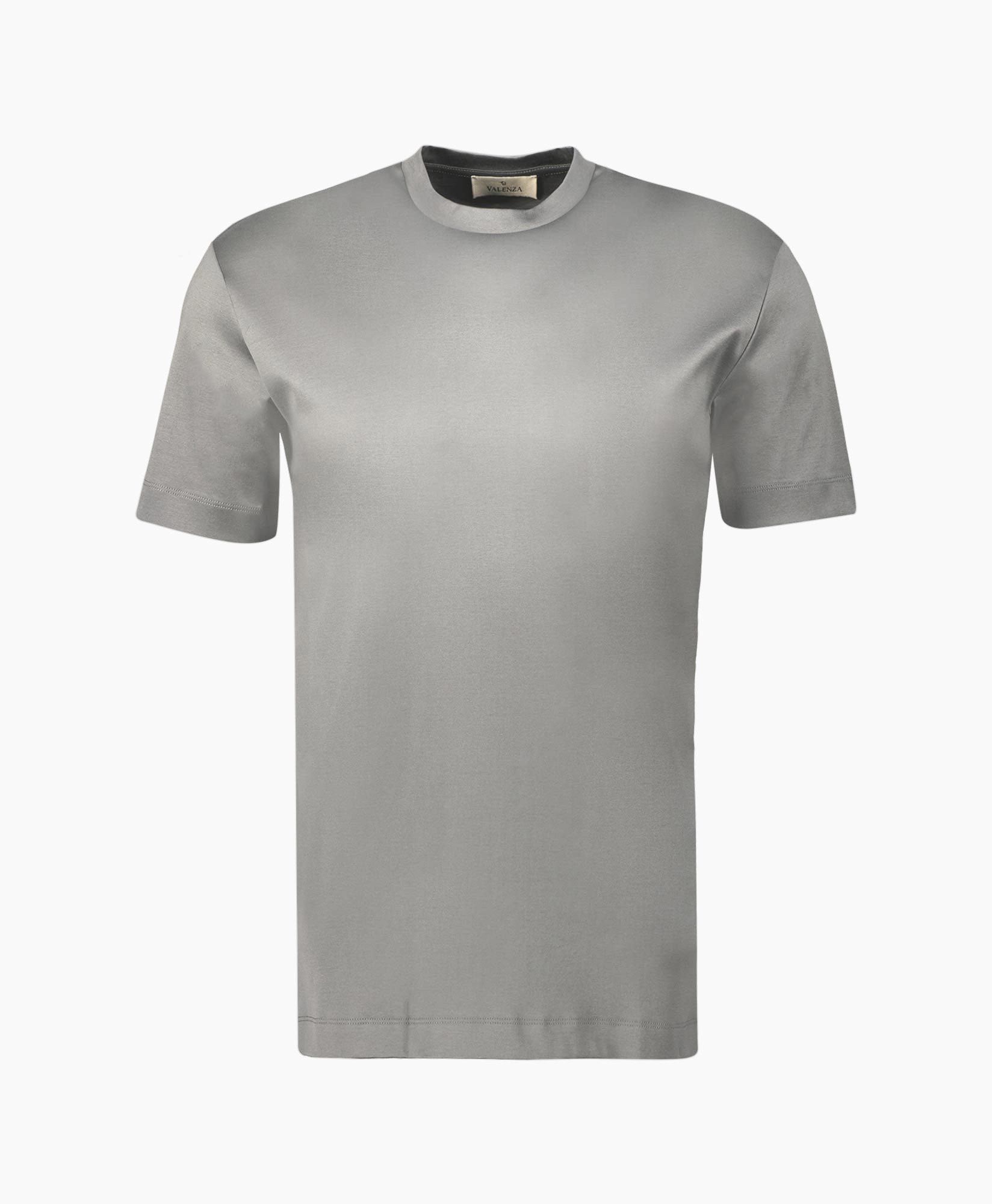 T-shirt Interlock Supima Licht Grijs