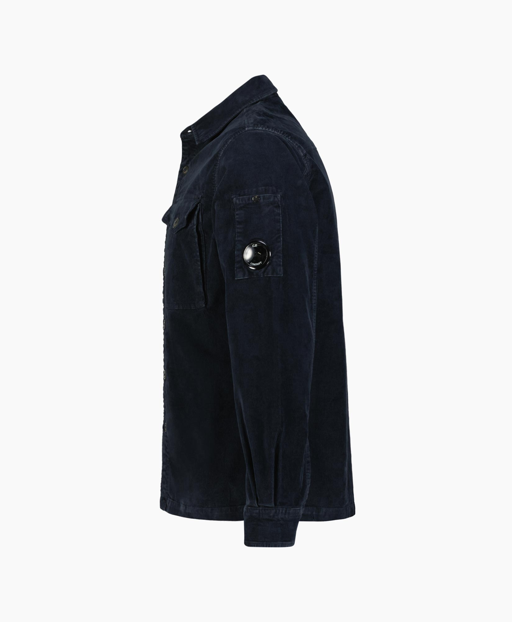 Jack Corduroy Lens Buttoned Donker Blauw