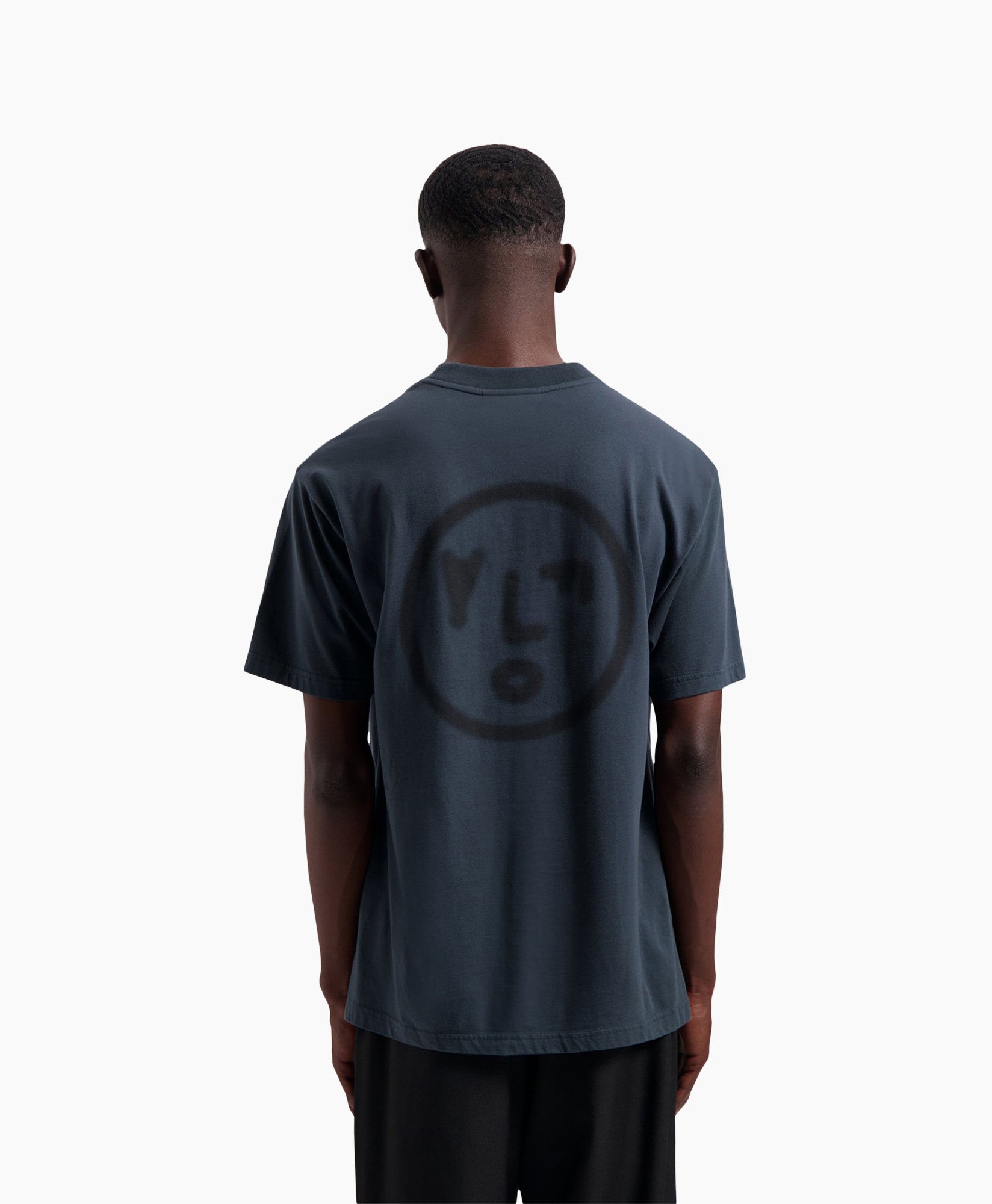 T-shirt Blur Face Grijs