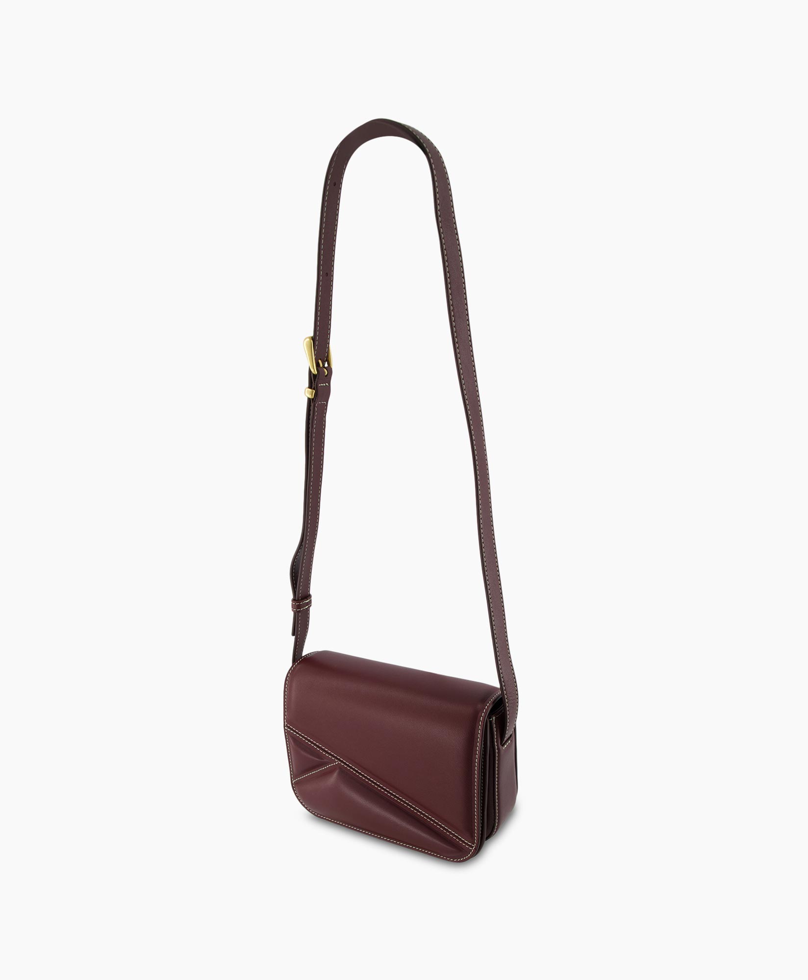 Schouder / Hand Tas Oscar Trunk Medium Bordeaux