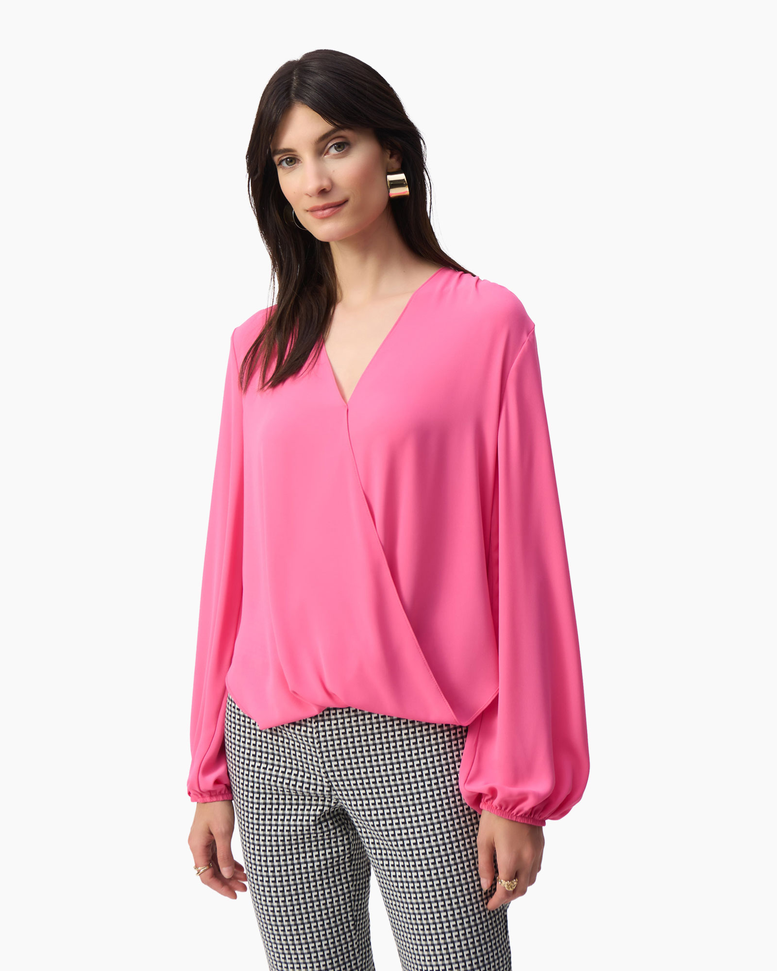 Blouse Crossed Roze