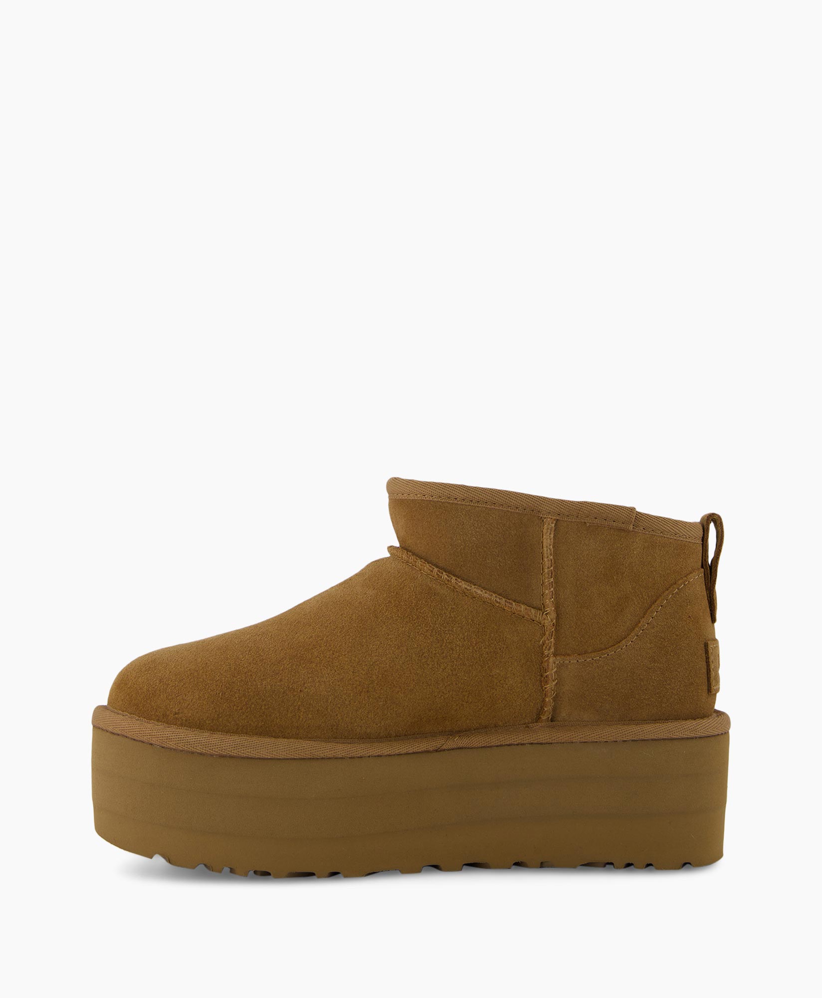 Enkellaars W Classic Ultra Mini Platform Camel