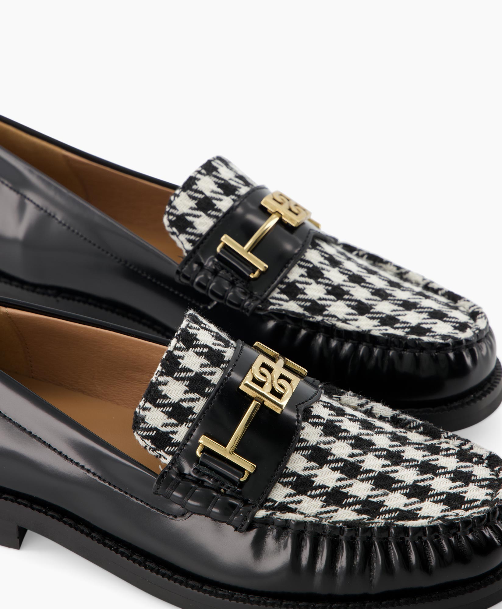 Loafer Mix Materials Zwart