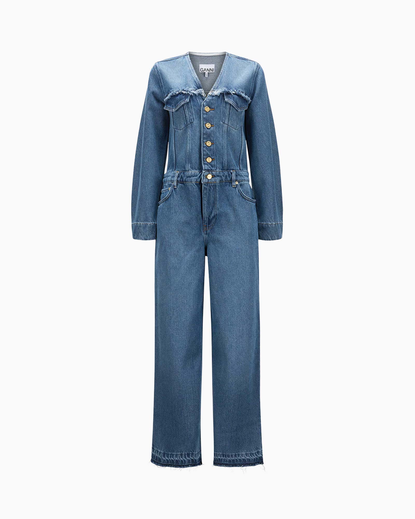 Jumpsuit Heavy Denim midden blauw