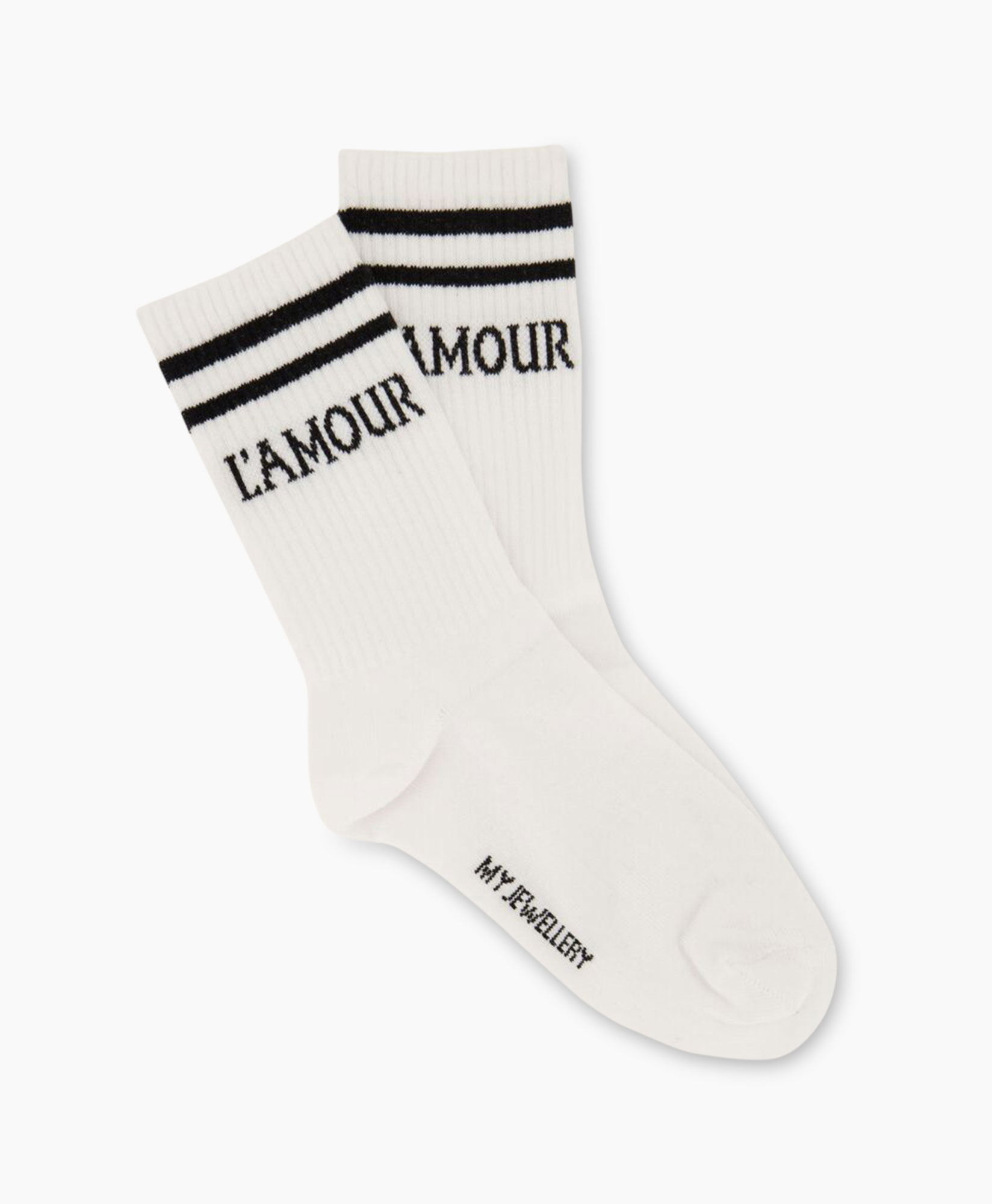 Kousen Socks Sporty L'amour Wit