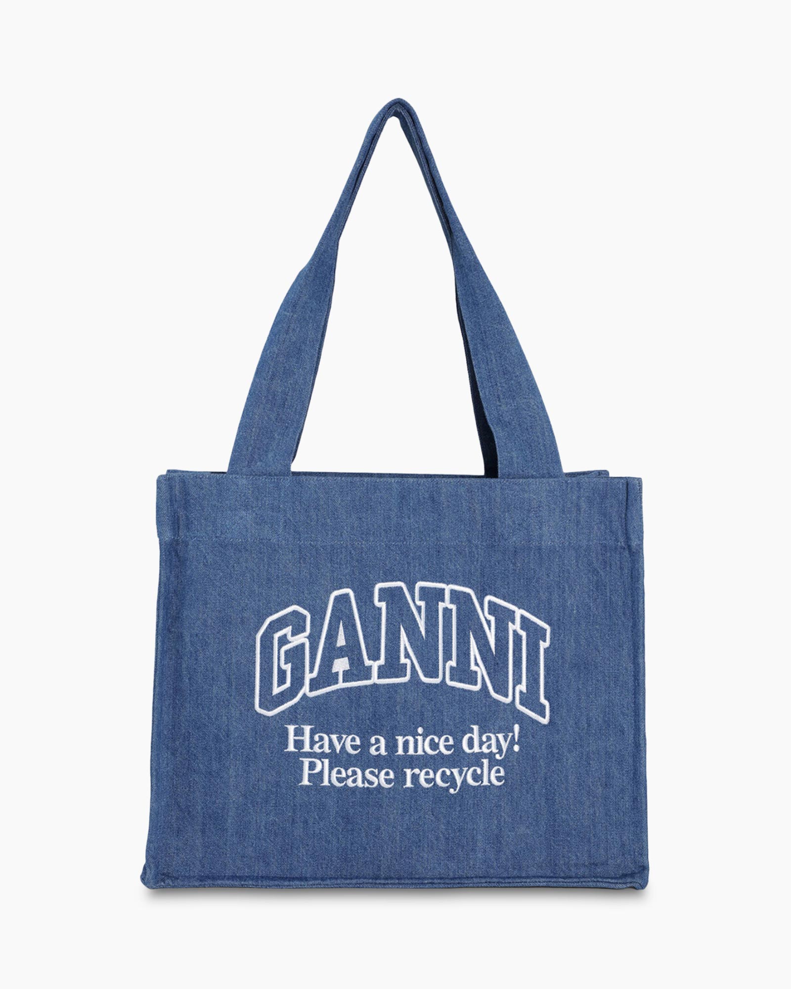 Shopper Large Easy Denim Blauw