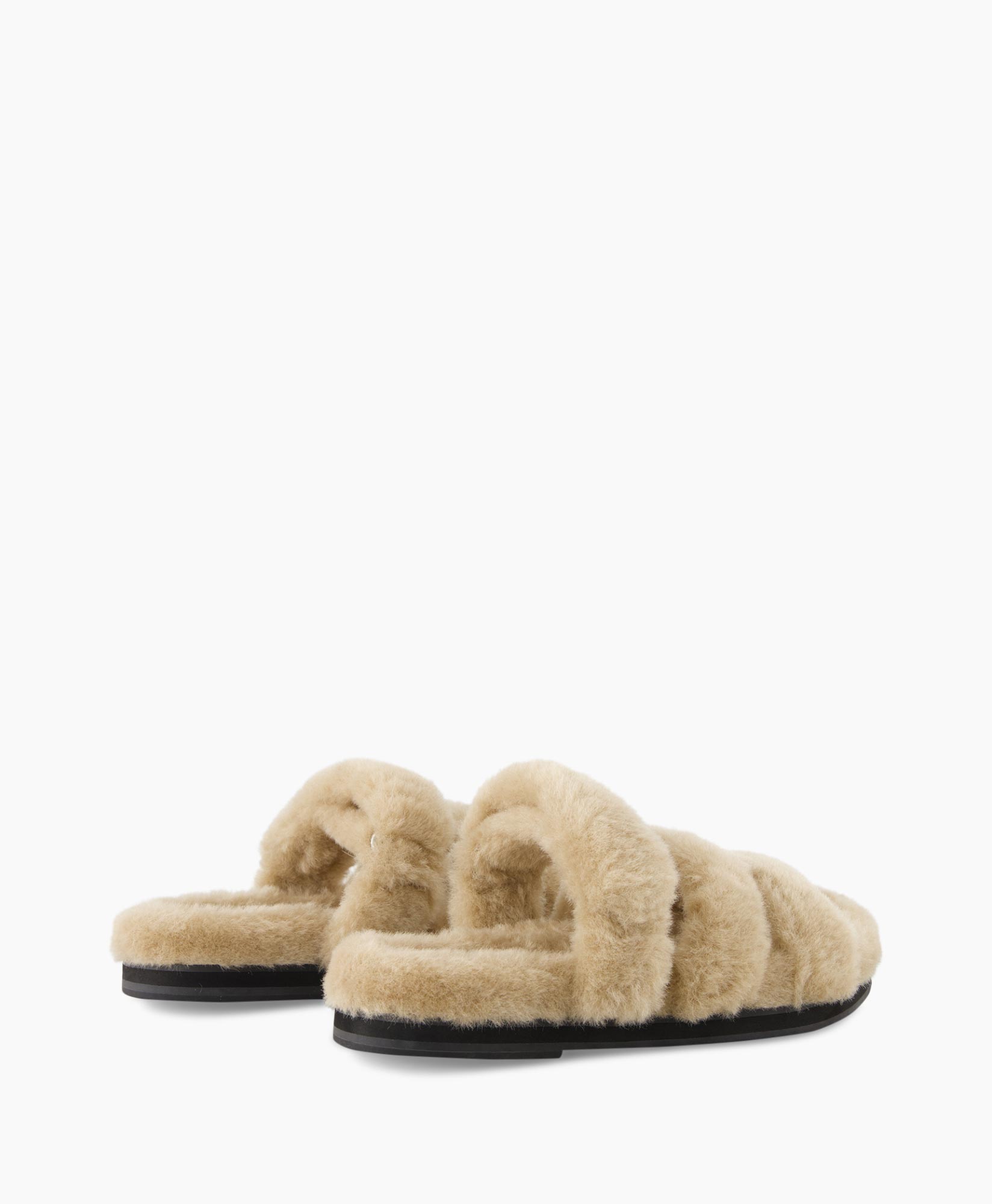 Sandaal Fur Beige