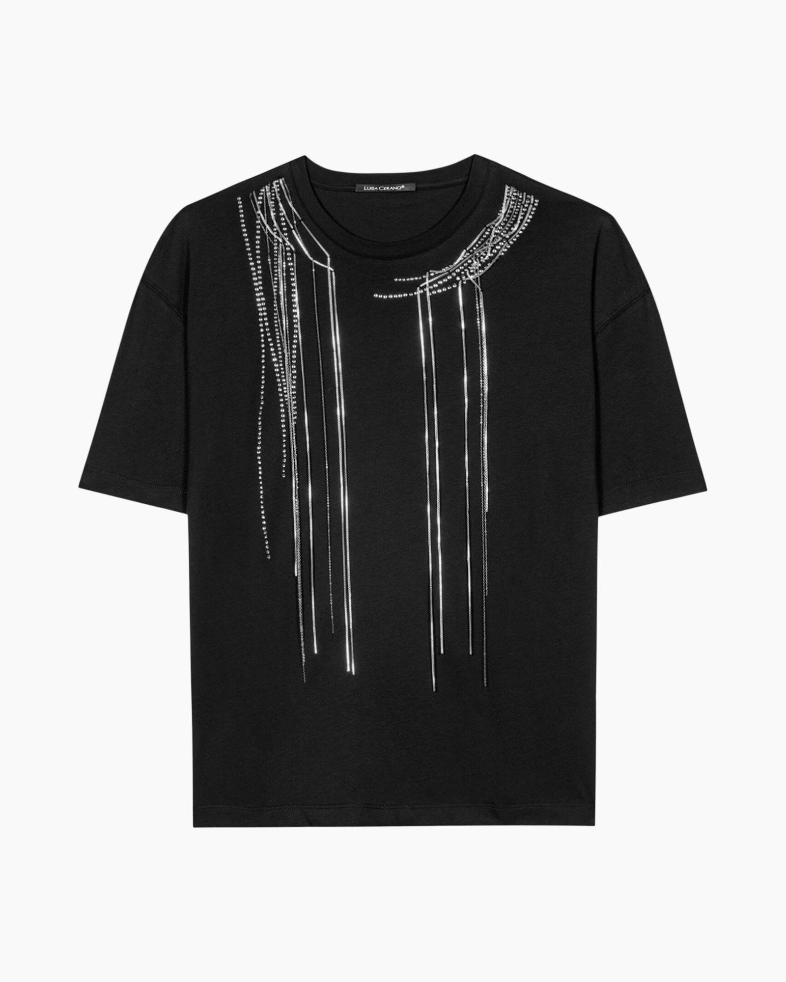 T-shirt 318231/7921-0 Zwart dessin