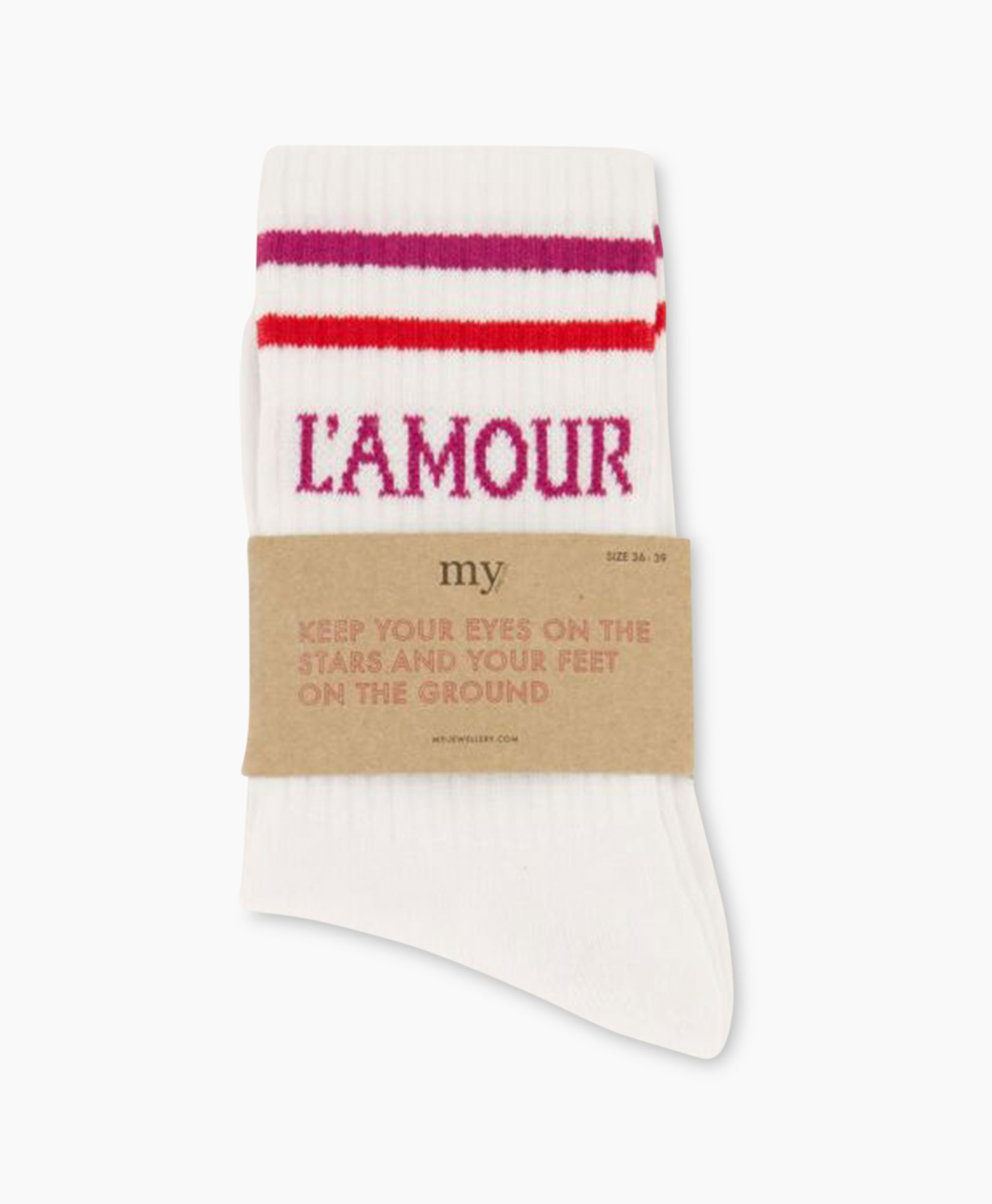 Kousen Socks Sporty L'amour Rose