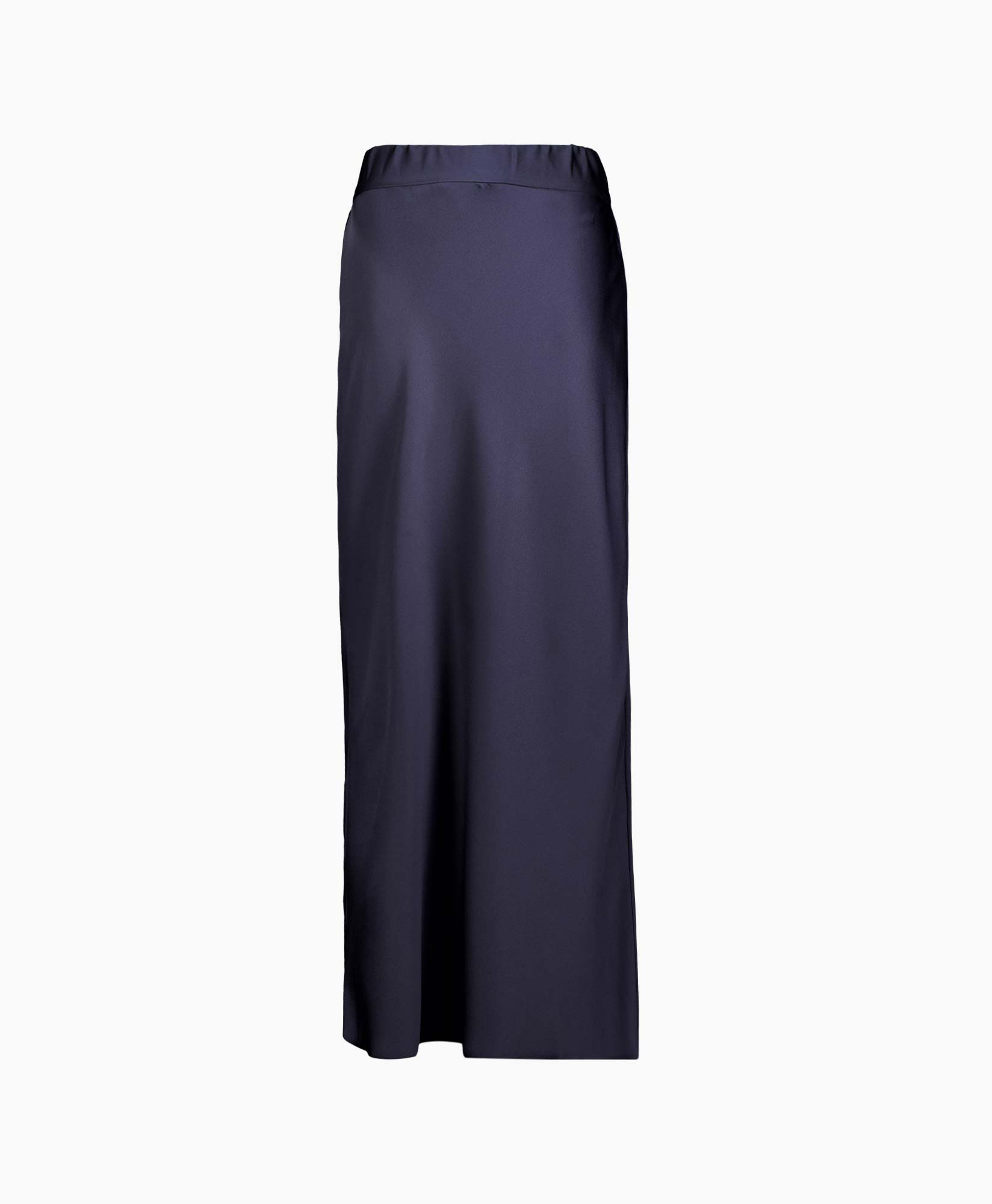 Midi Rok Jude Satin Donker Blauw