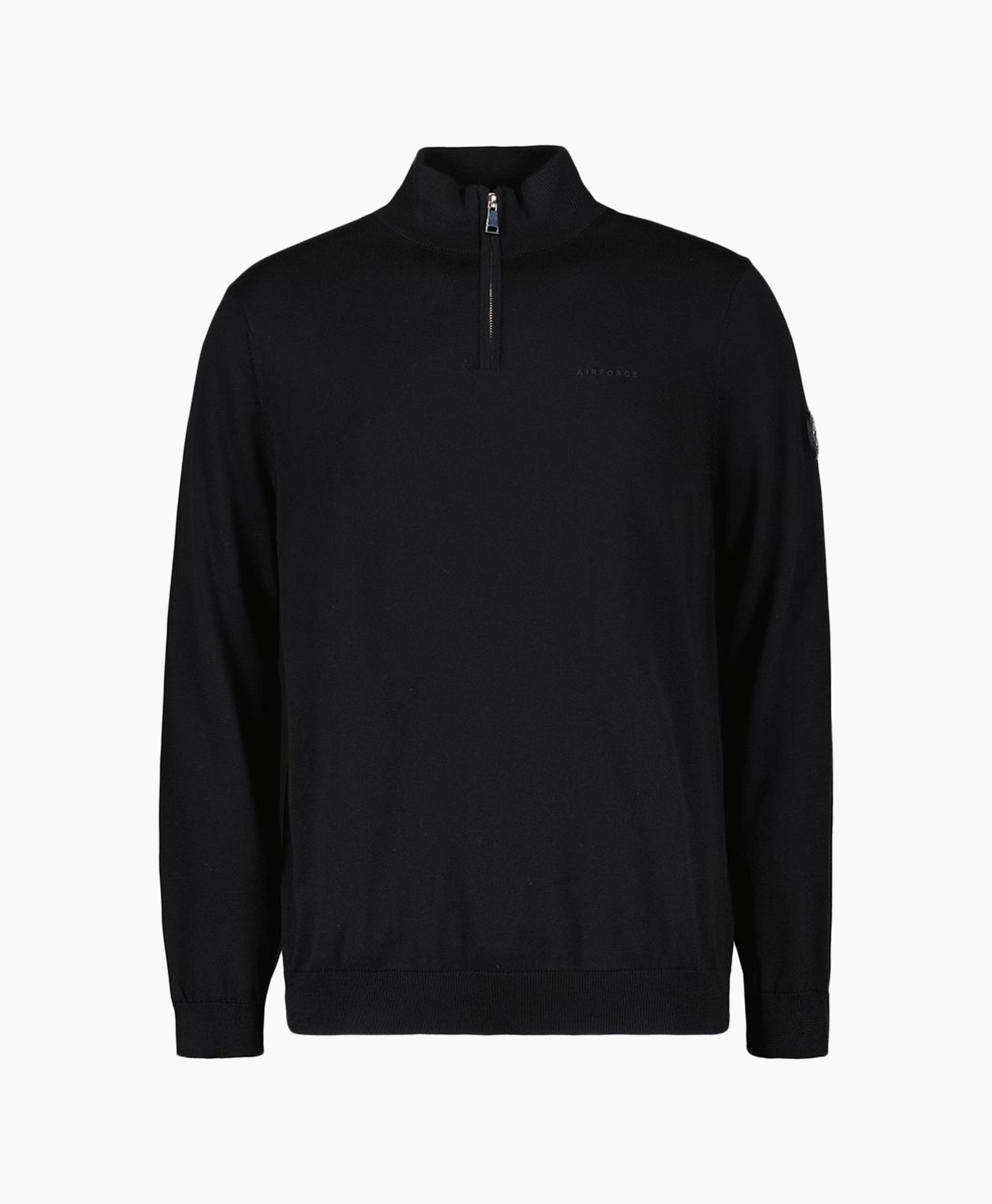 Pullover Knitwear Quarter Zip Zwart