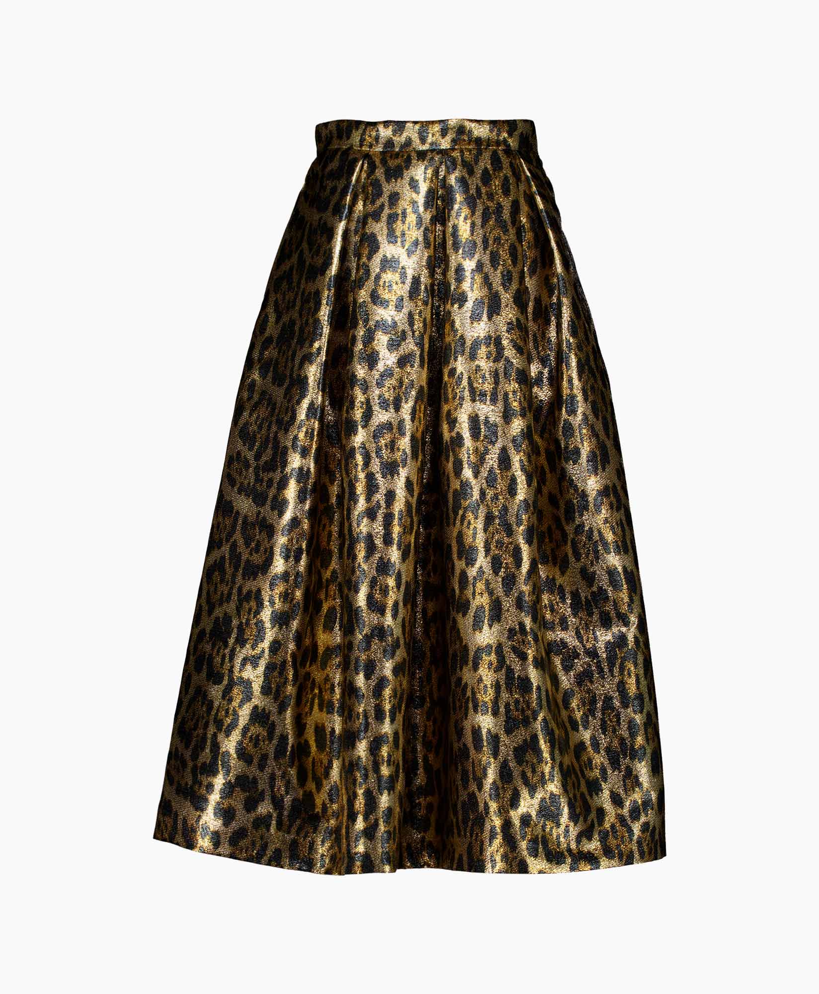 Lunatica Milano Midi Rok Leopard Bruin