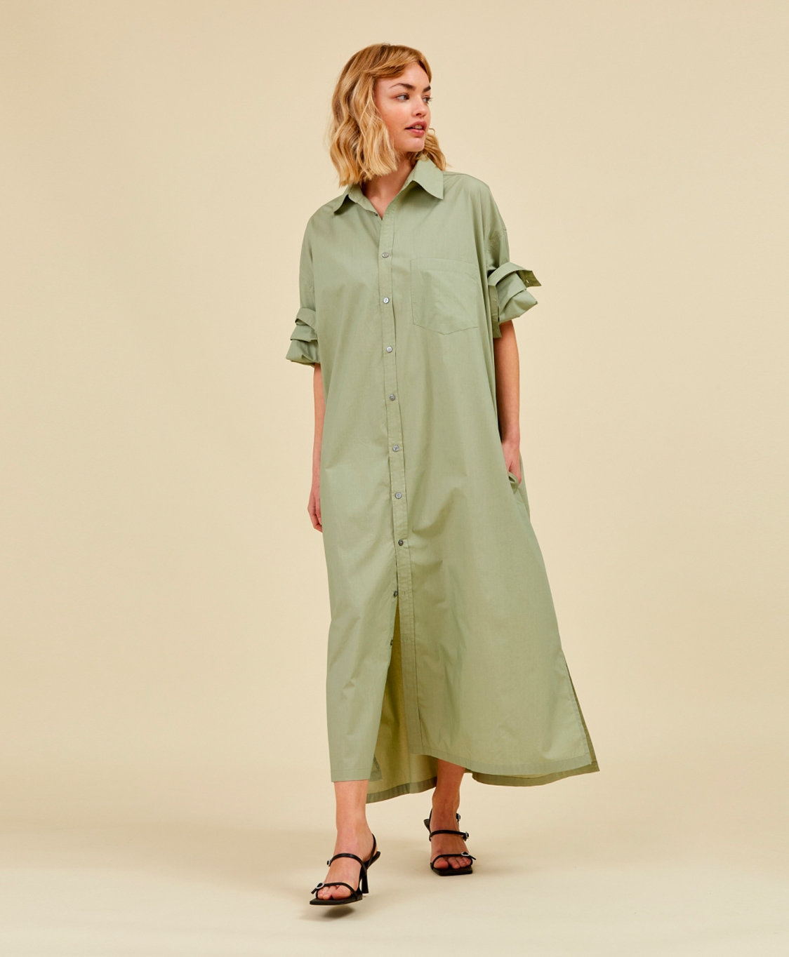 Poplin shirt online dress