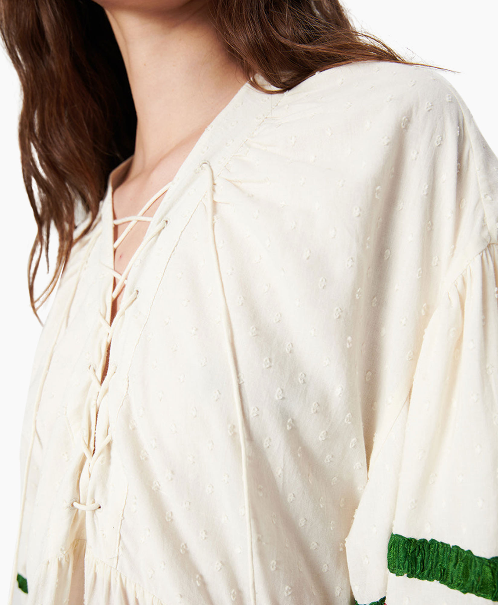 Blouse Liberty Embroidered Off White