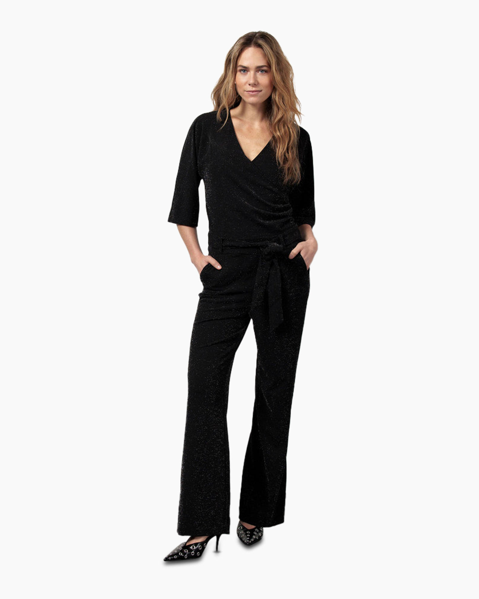 Jumpsuit Primrose Sparkle Zwart dessin