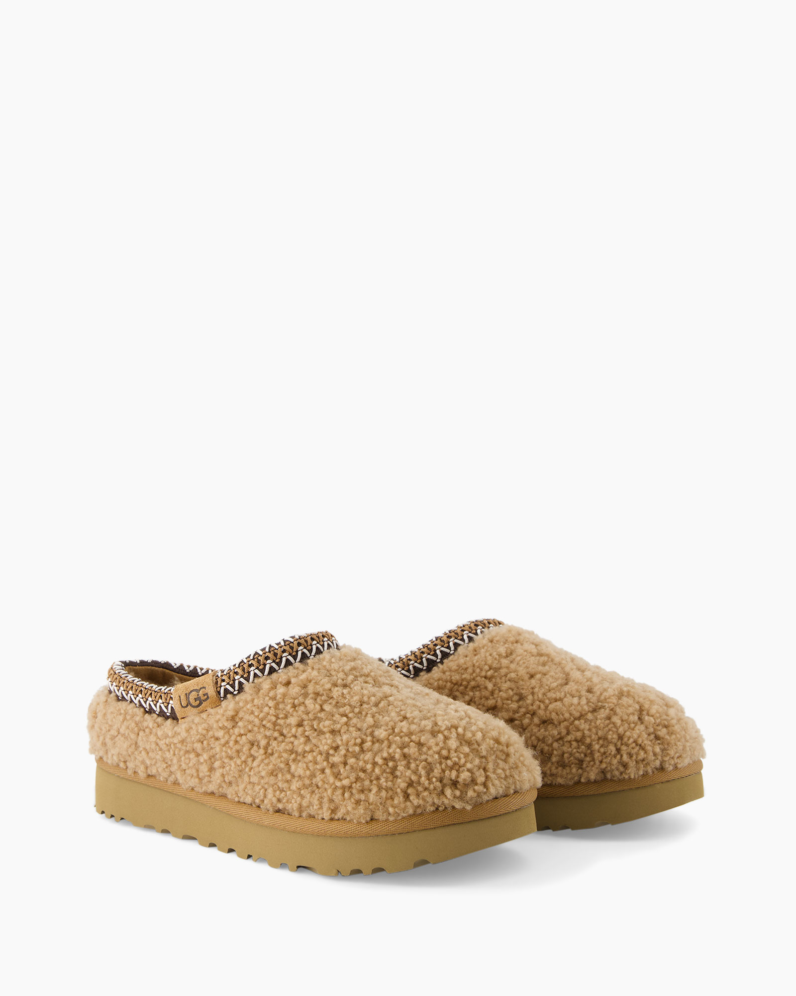 Pantoffel W Tasman Maxi Curly Camel