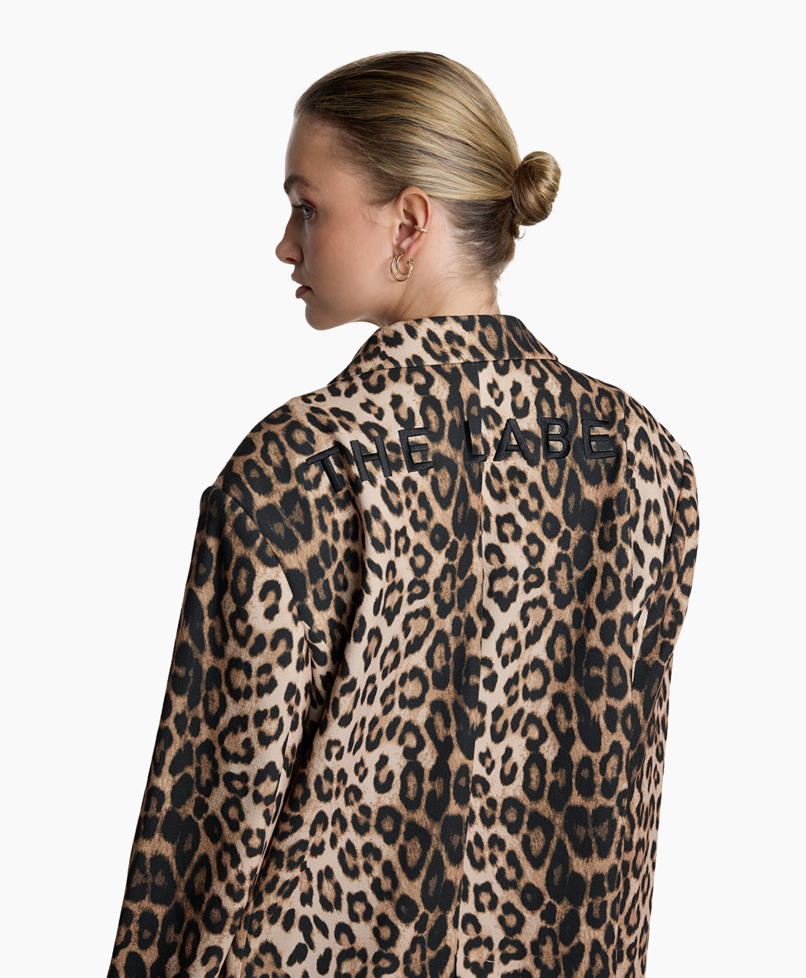 Blazer Woven Leopard Bruin