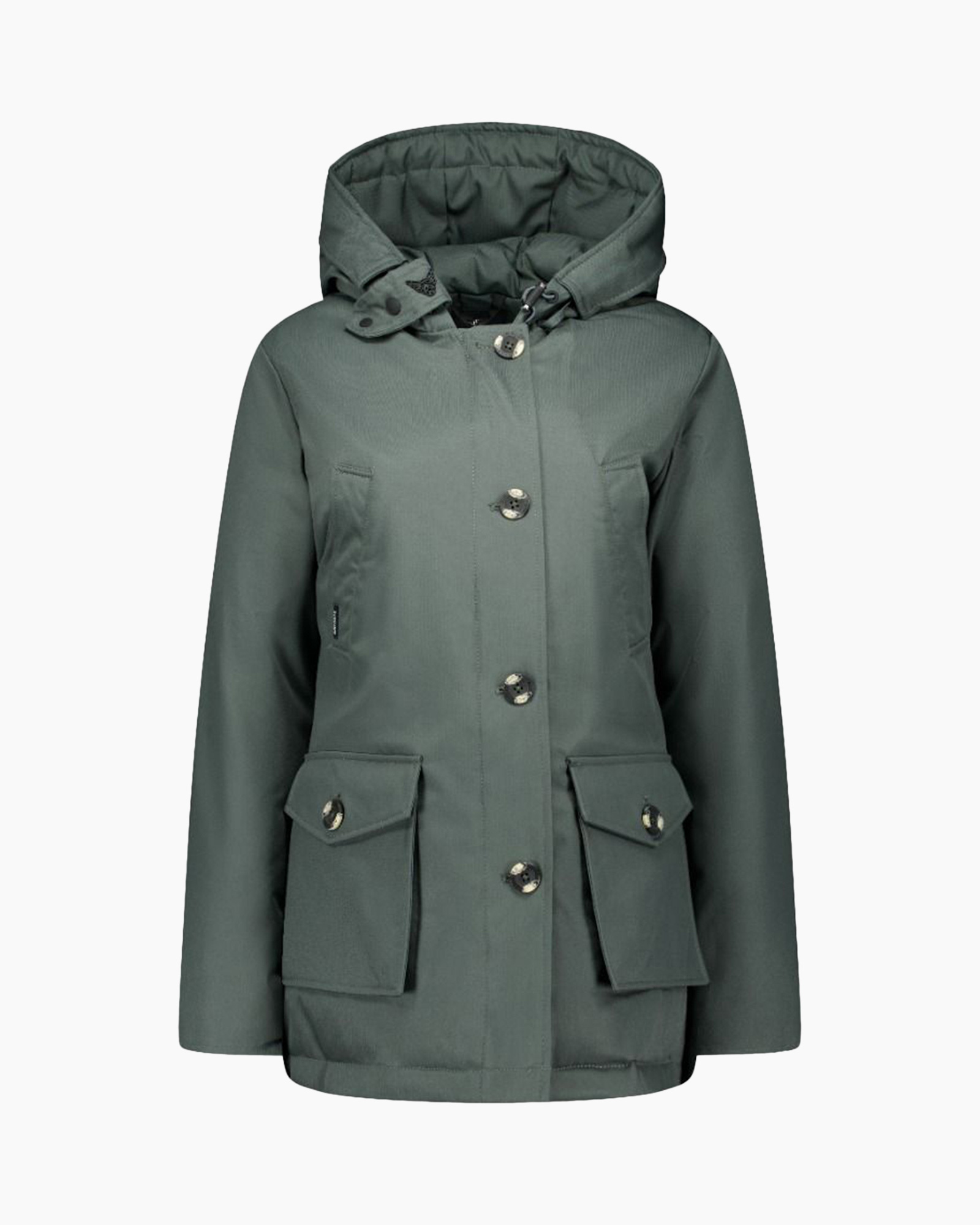 Coat 4 Pocket Parka Groen